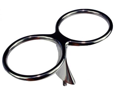 Glass/Flaske koppholder 316, Dobbel boltmontert