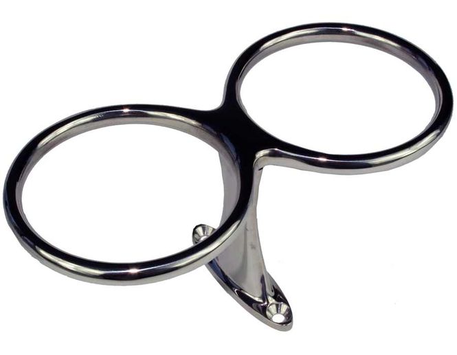 Hovedbilde Glass/Flaske koppholder 316, Dobbel toppmontert