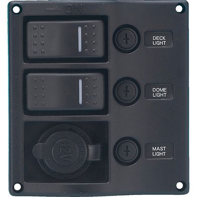 Bryterpanel Wave aut.sikring, el.uttak