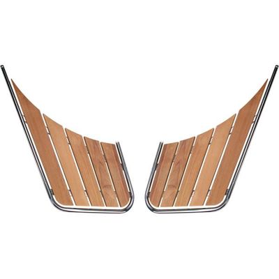 Badeplattform snekke 316/teak 47-95 cm