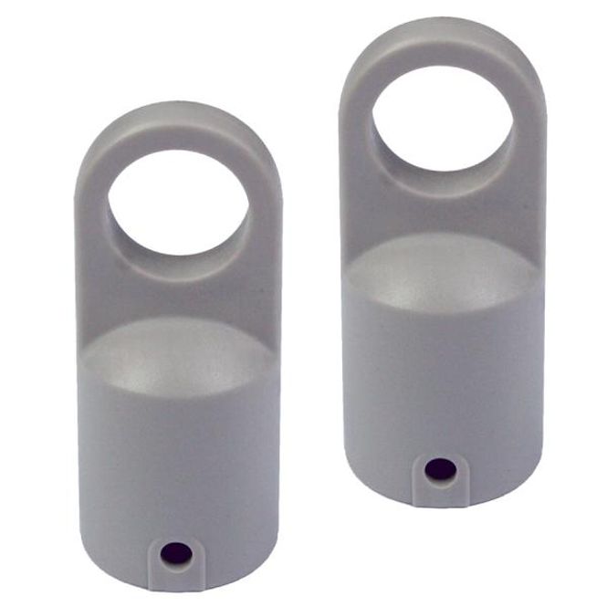 Hovedbilde  Kalesjebeslag, Acetat - Rørendefeste for 22mm rør, 2pk