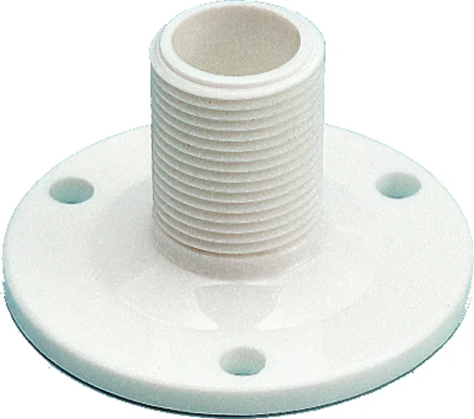 Hovedbilde Antennefot 25 mm nylon toppmontering, hvit