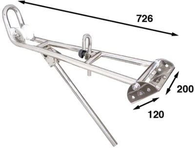 Ankerrulle m/støtte 316, maks 20 kg
