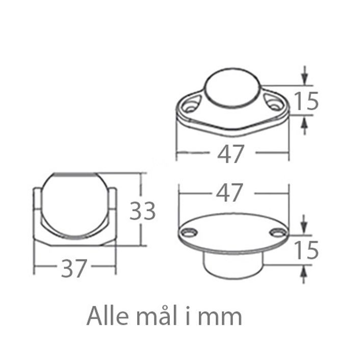 Hovedbilde Dørholder m/magnet