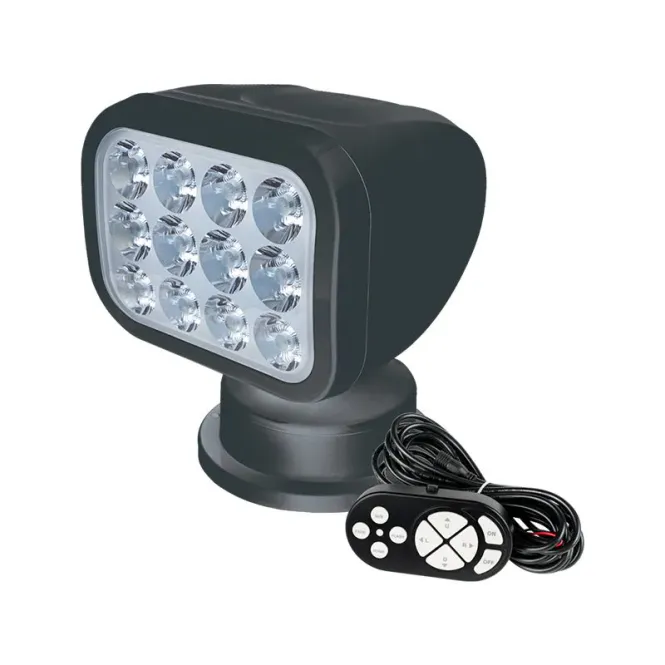 Hovedbilde Seaflo LED Lyskaster m/fjernkontroller 28W Sort