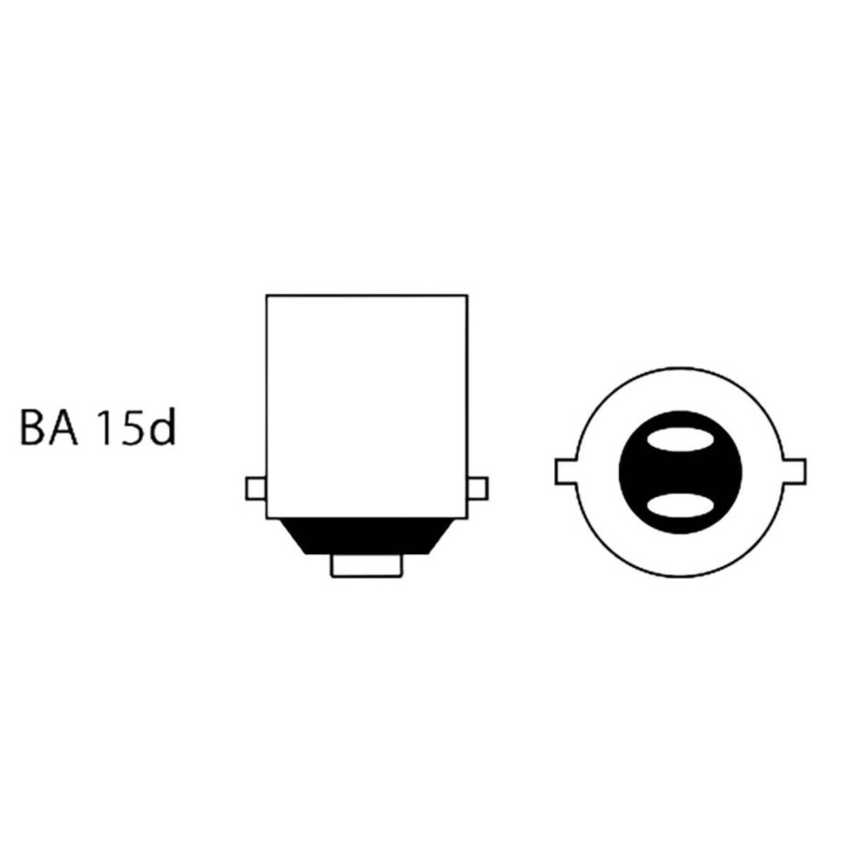 LED pre m/kuppel BA15D