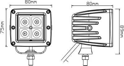 1852 Dekkslys Flom LED 12W