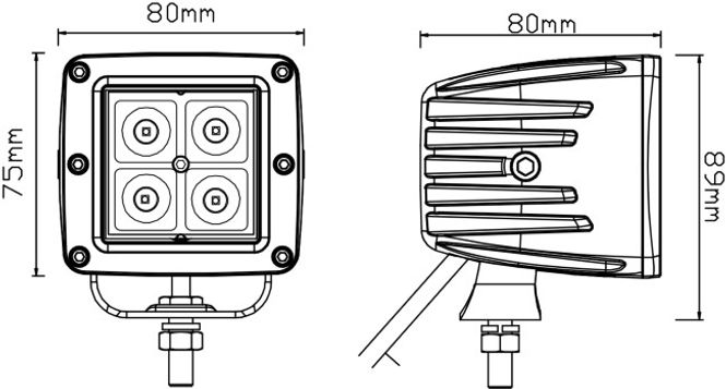 Hovedbilde 1852 Dekkslys Flom LED 12W