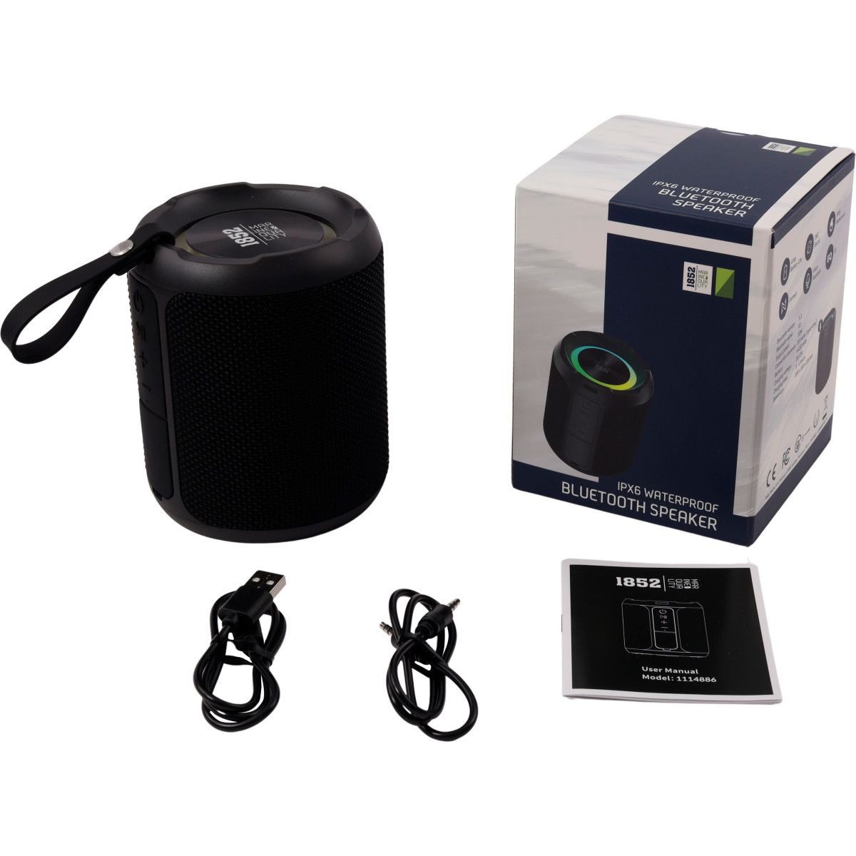 1852 Bluetooth høyttaler X3 IPX6 vanntett