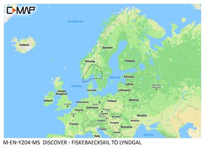 C-Map Discover elektronisk kartbrikke