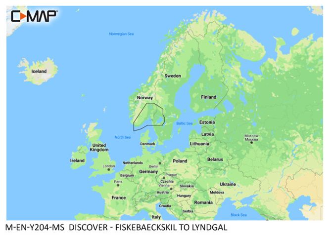 Hovedbilde C-Map Discover elektronisk kartbrikke