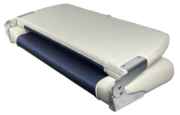 Hovedbilde Båtstol S90, 2-seter, lysegrå/mørkeblå