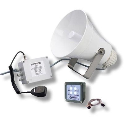 Elektrisk horn 24V inkl.høytaler/VHF/mick/alarm for båter 20 til