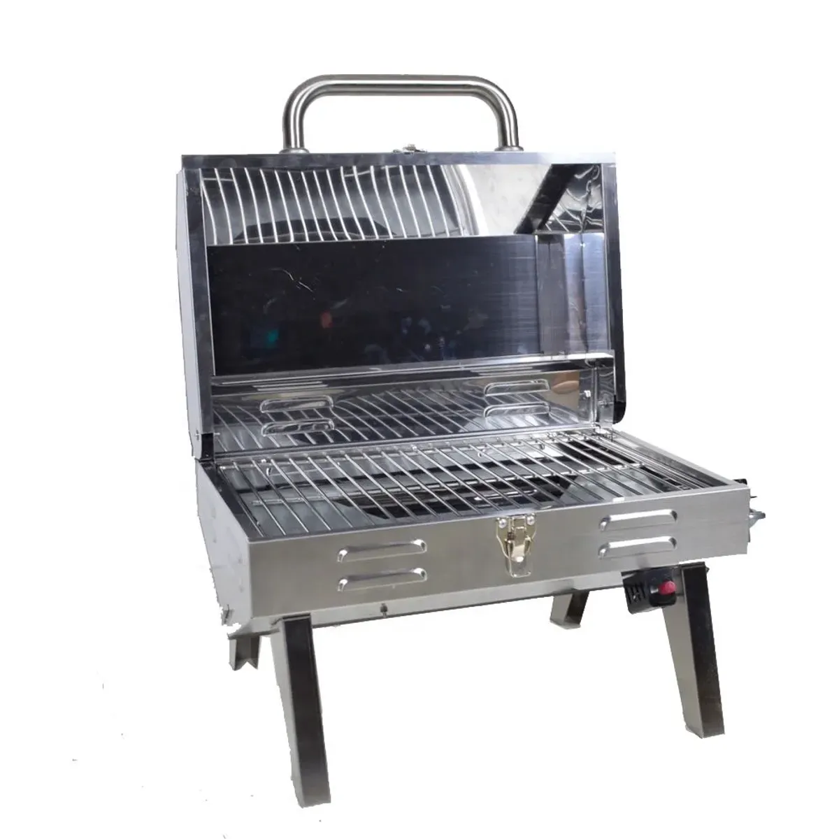 Bærbar Gassgrill for gassboks m/Skrukobling 2,4kw-3kw